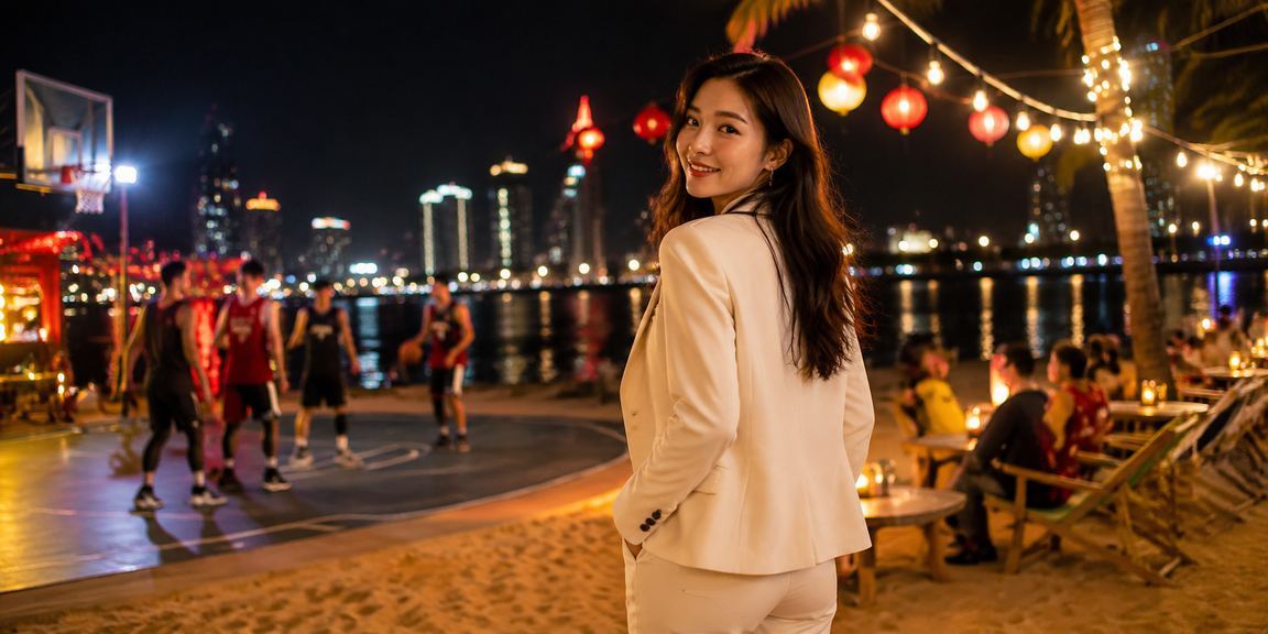 Người hâm mộ bóng rổ tại lễ hội thể thao Đà Nẵng theo dõi trận đấu hấp dẫn